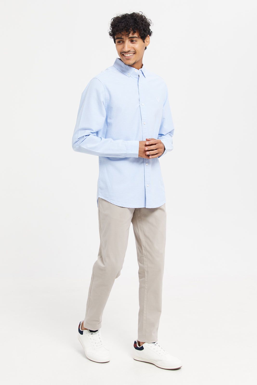 Men Blue Button Down Oxford Shirt sold by Redtag product image thumbnail 2