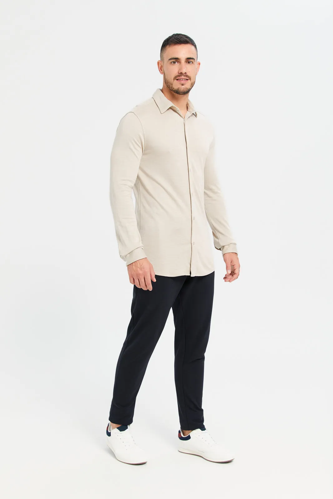 Men Black Jogger Fit Trousers sold by Redtag product image thumbnail 2