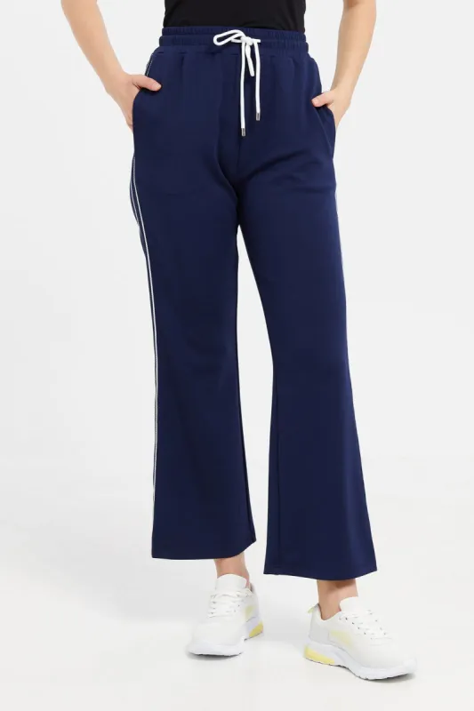 Women Navy Straight Leg Active Pants sold by Redtag