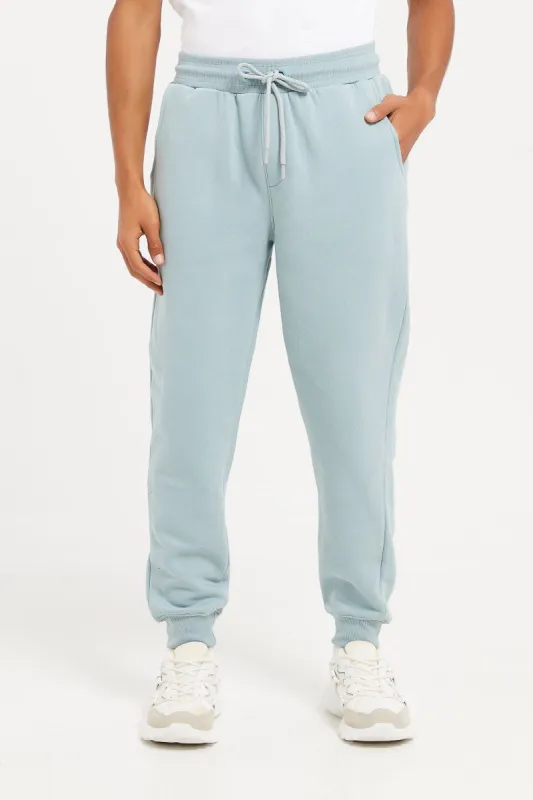 Men Plain Blue Track Pants sold by Redtag