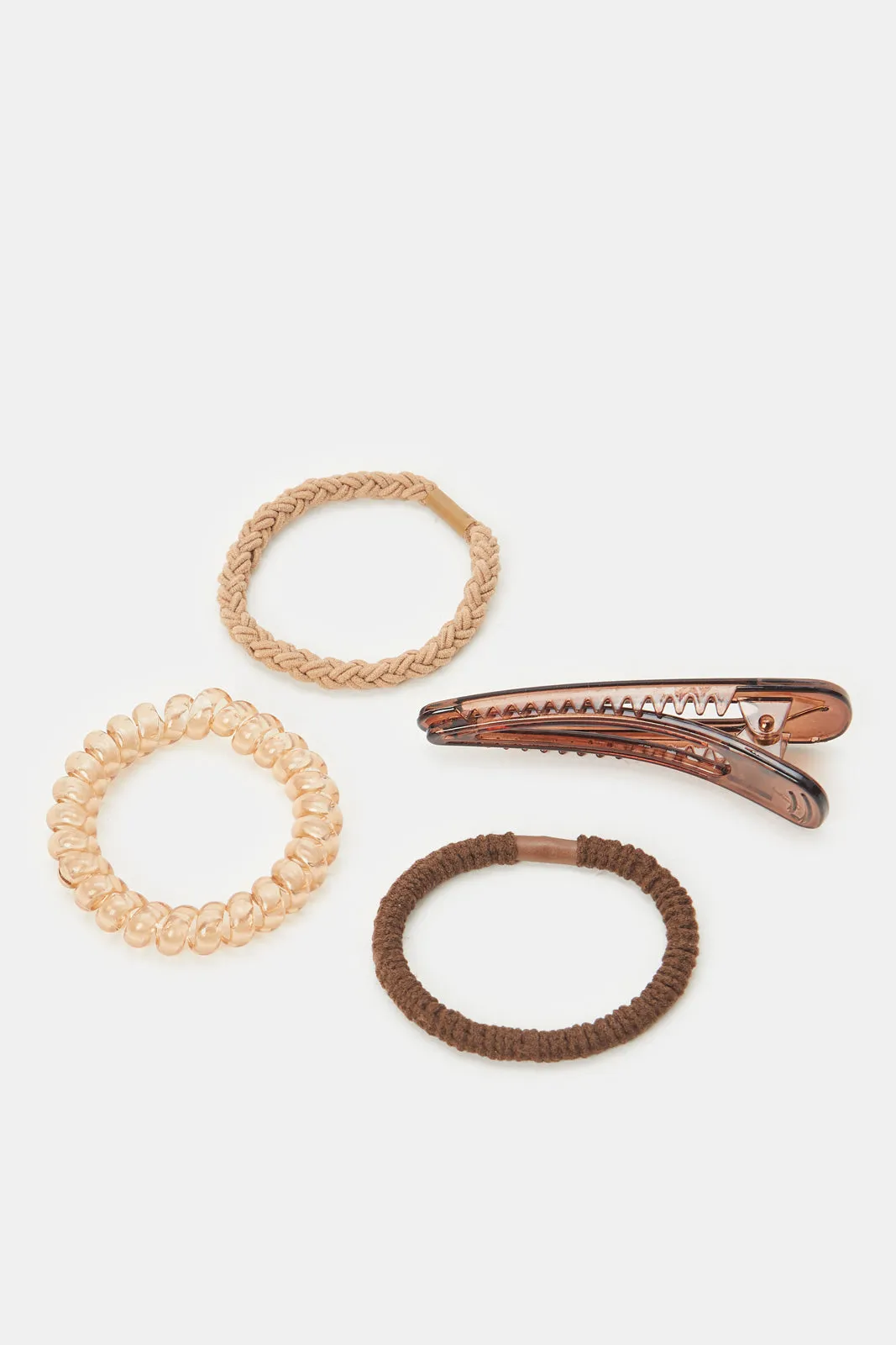 Women Brown Hair Accessory Set (Pack of 4) sold by Redtag product image thumbnail 3