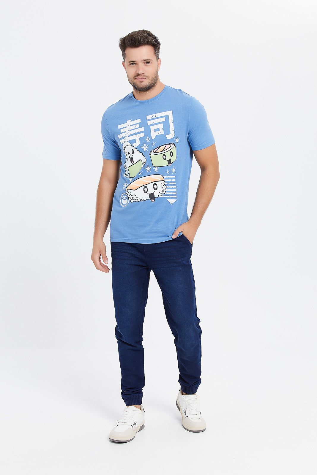 Men Blue Graphic T-Shirt sold by Redtag product image thumbnail 2