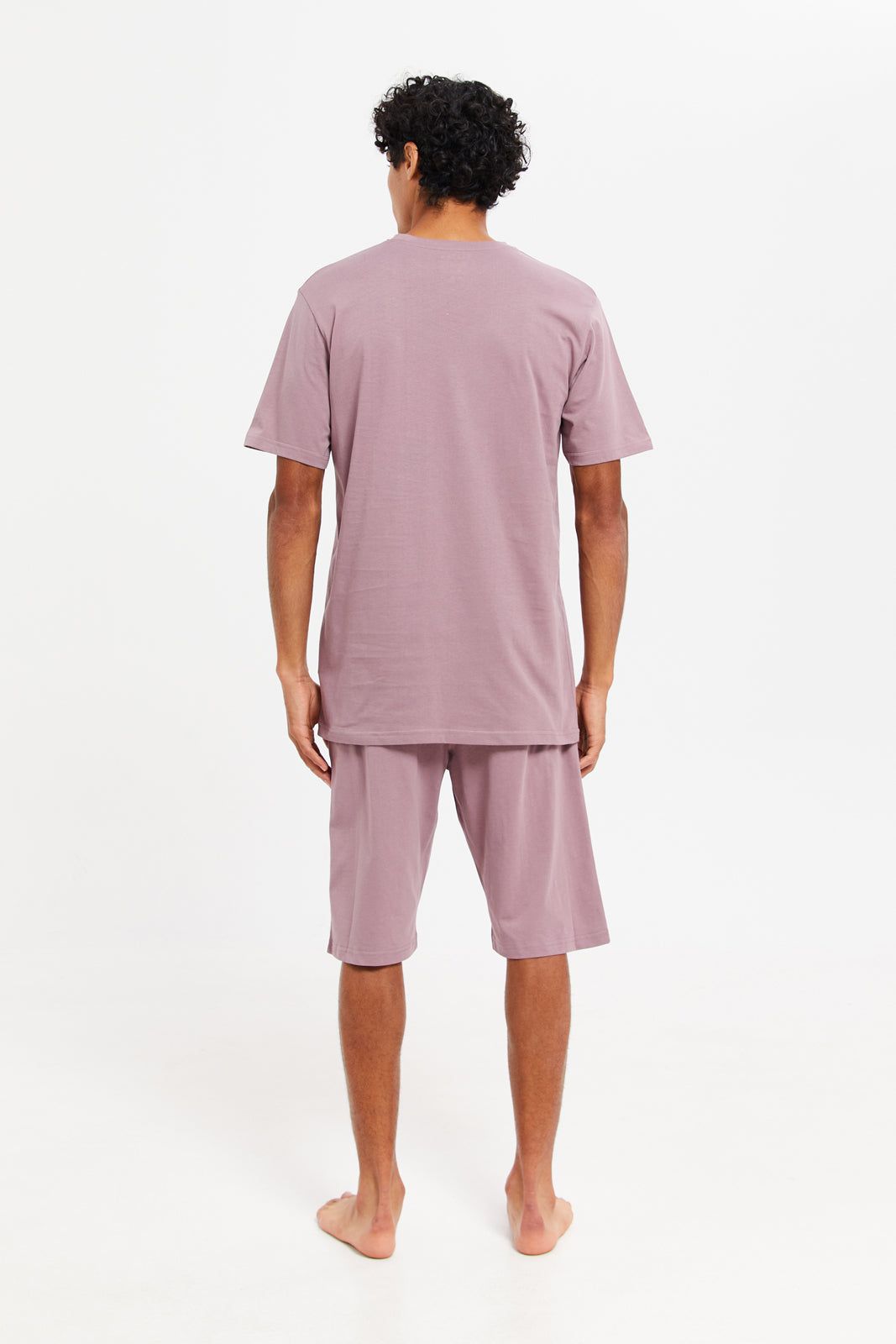 Men Lilac Pyjama Set (2 Piece) sold by Redtag product image thumbnail 2