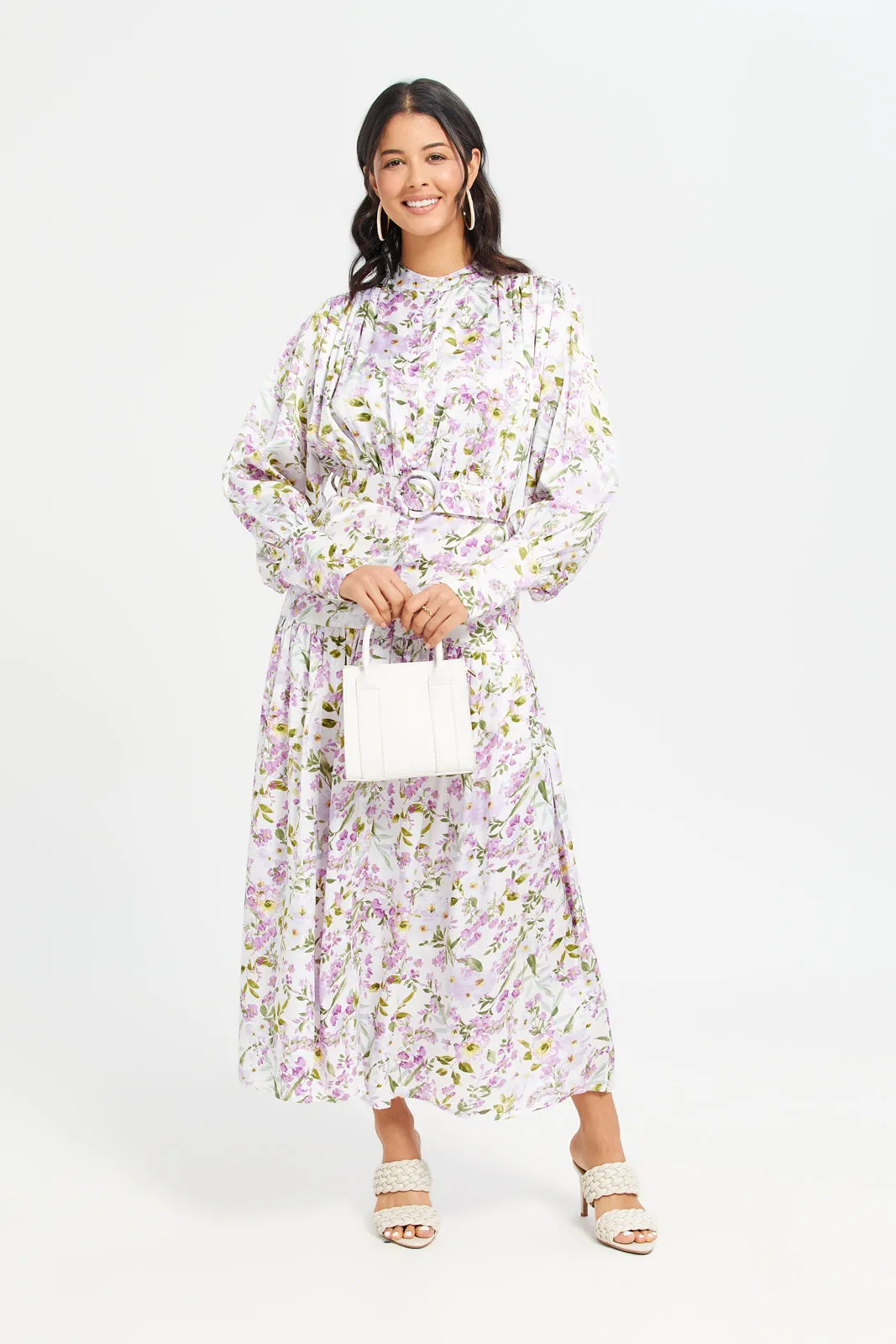 Women Ivory Printed Maxi Dress sold by Redtag product image thumbnail 4