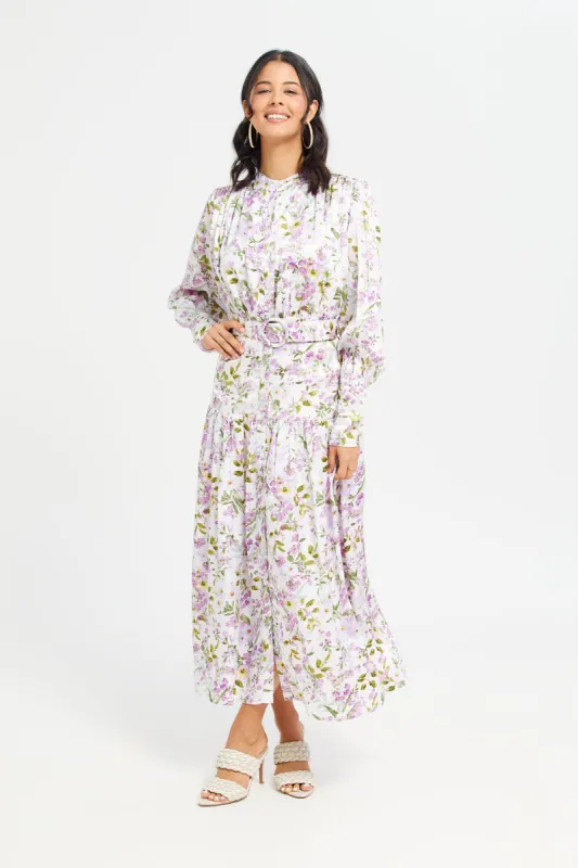 Women Ivory Printed Maxi Dress sold by Redtag