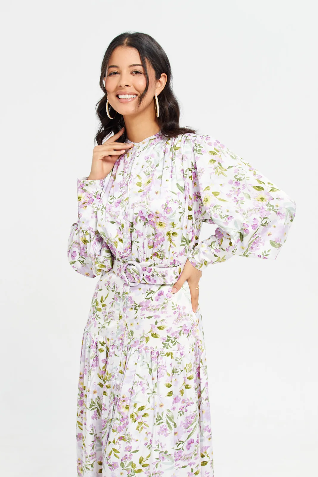 Women Ivory Printed Maxi Dress sold by Redtag product image thumbnail 2