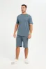 Men Blue Short Sleeves Pyjama Set (2 Piece) sold by Redtag
