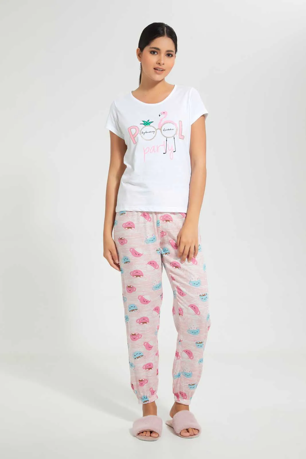 Pink Printed Pyjama Bottom sold by Redtag product image thumbnail 2