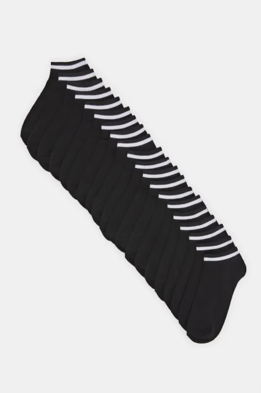 Women Black Ankle Socks (10 Pairs) sold by Redtag