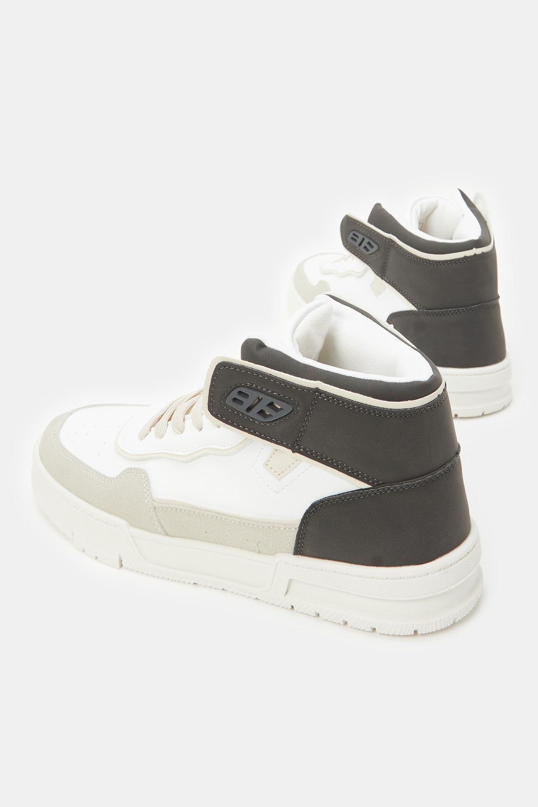 Men White Material Block High Top sold by Redtag product image thumbnail 4