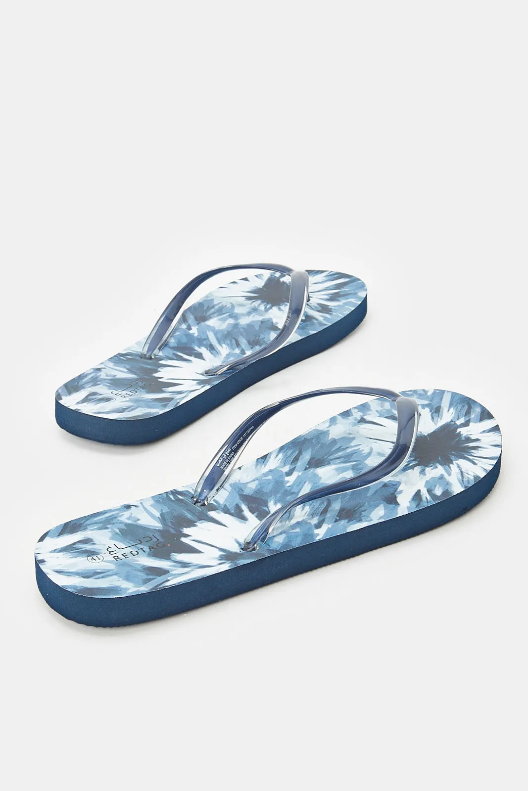 Women Navy Floral Flip Flop sold by Redtag product image thumbnail 4