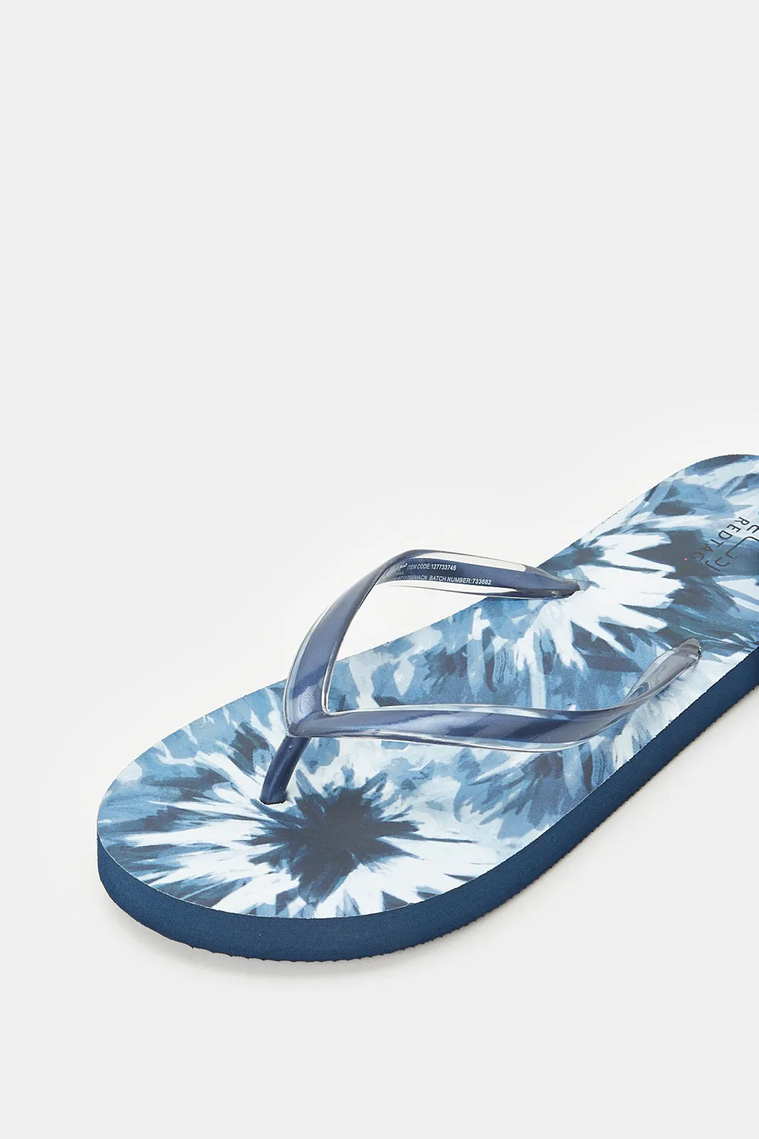 Women Navy Floral Flip Flop sold by Redtag product image thumbnail 3