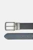 Men Black And Navy Belt With Twist Buckle sold by Redtag