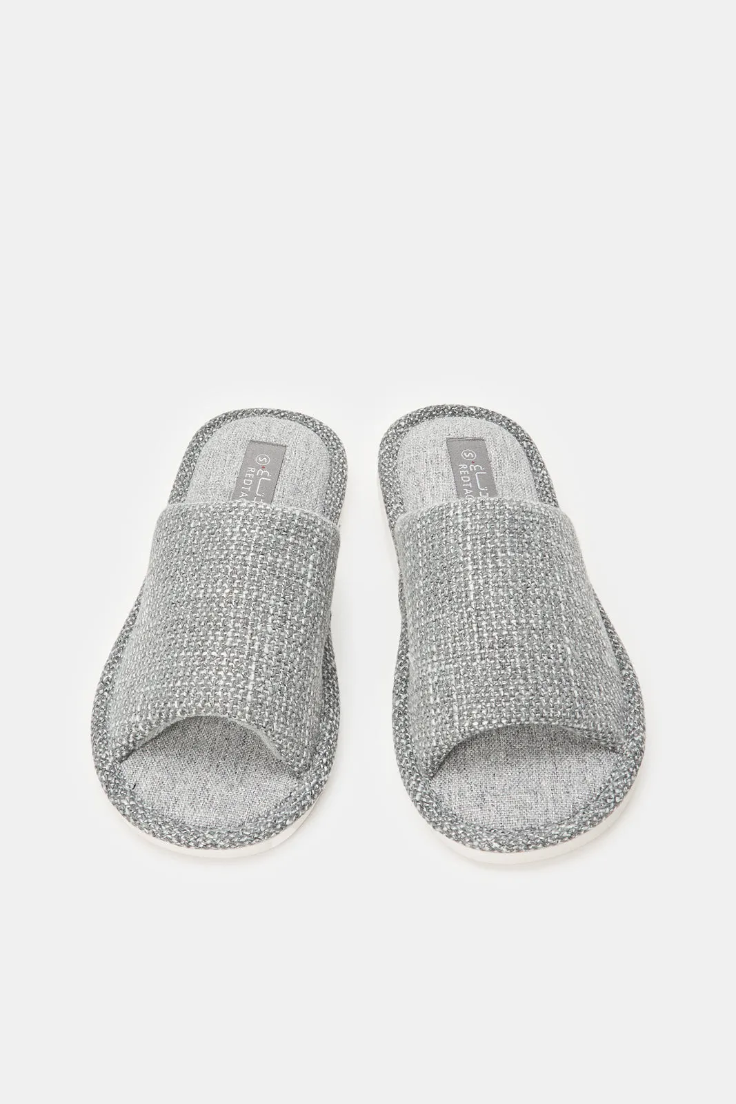 Men Grey Textured Slipper sold by Redtag product image thumbnail 2