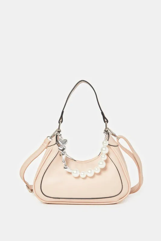 Women Pink Embellished Cross Body Bag sold by Redtag