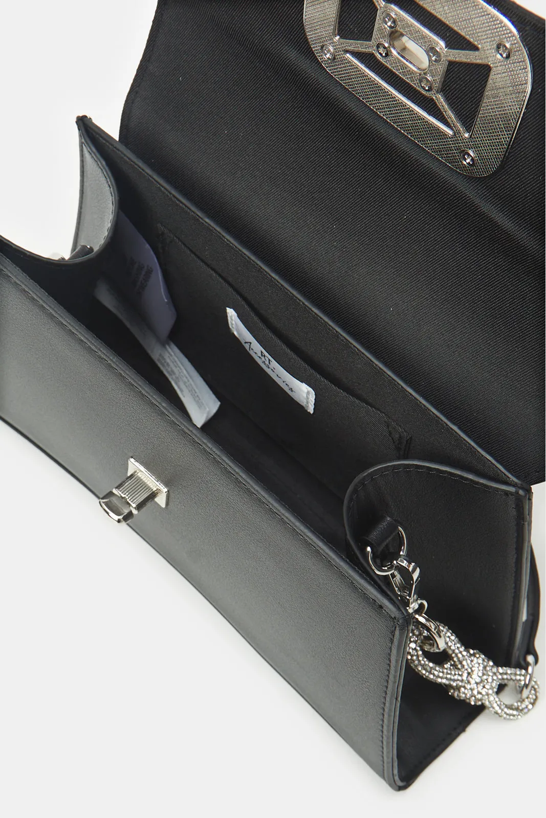 Women Black Embellished Evening Bag sold by Redtag product image thumbnail 4