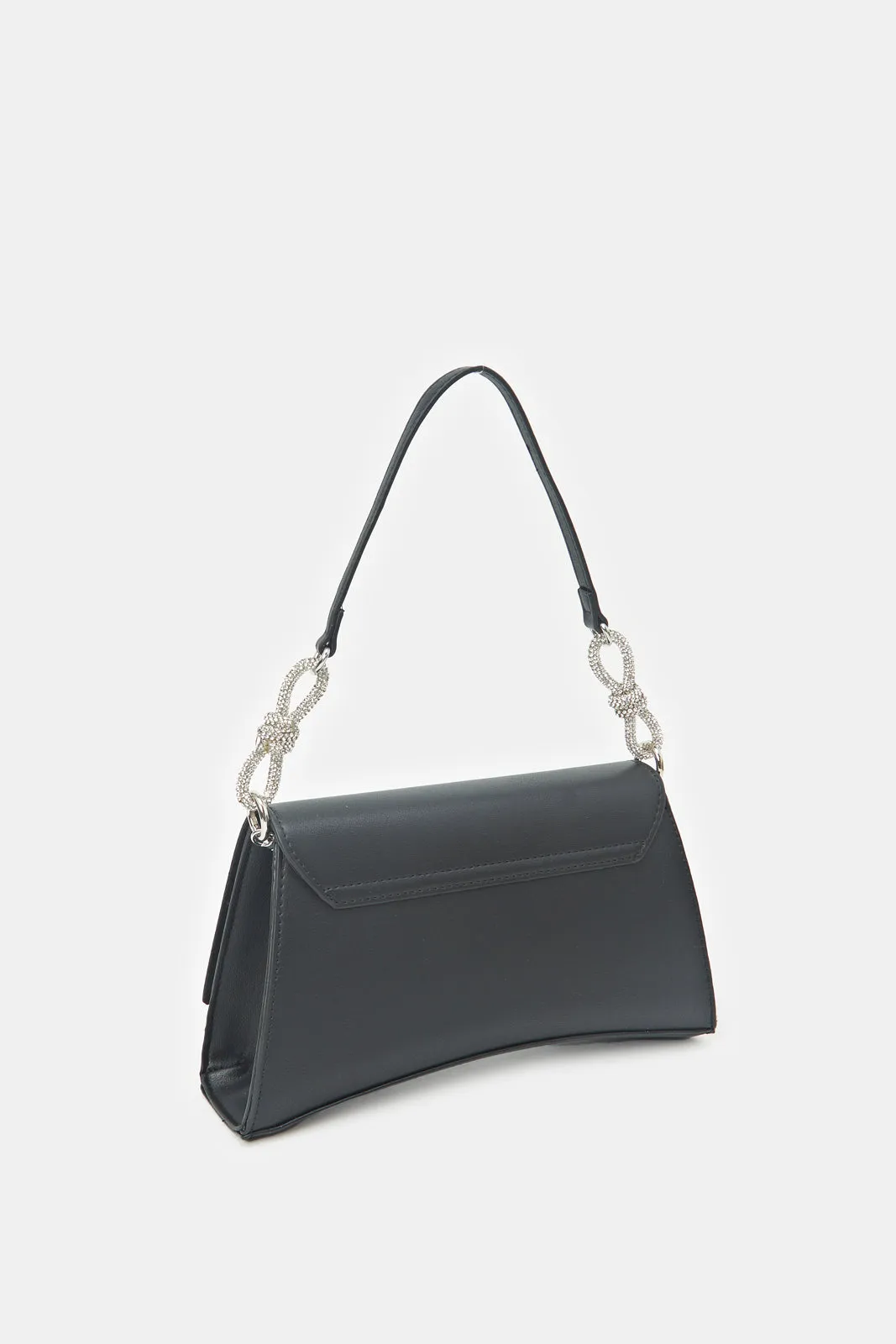 Women Black Embellished Evening Bag sold by Redtag product image thumbnail 2