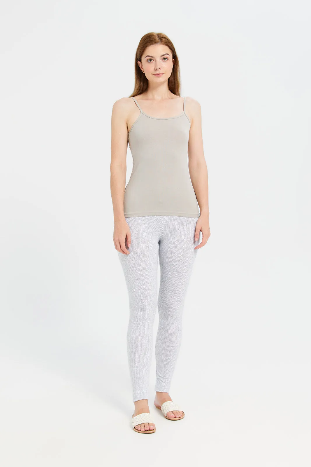 Women White Printed Leggings sold by Redtag product image thumbnail 2