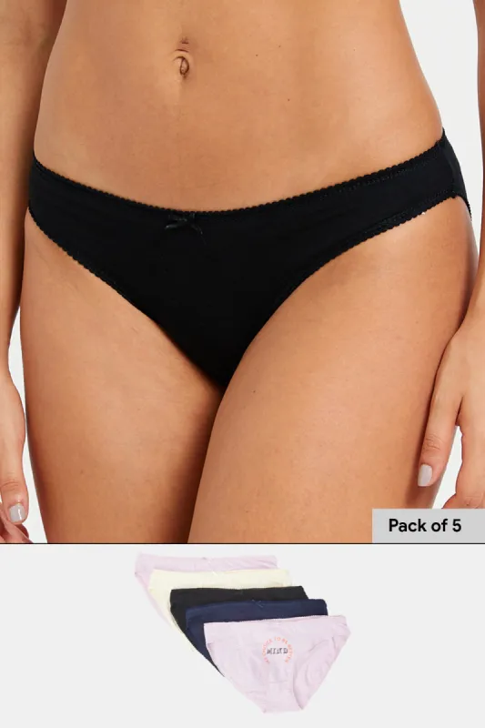 Women Assorted Bikini Brief Set (Pack of 5) sold by Redtag