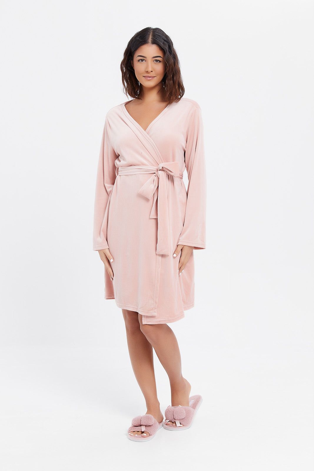 Women Pink Soft Robe sold by Redtag product image thumbnail 2