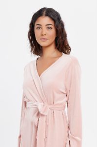 Women Pink Soft Robe sold by Redtag