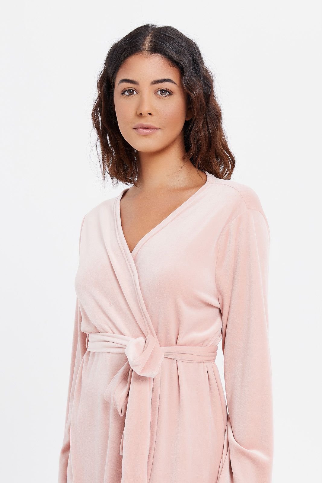 Women Pink Soft Robe sold by Redtag product image thumbnail 4