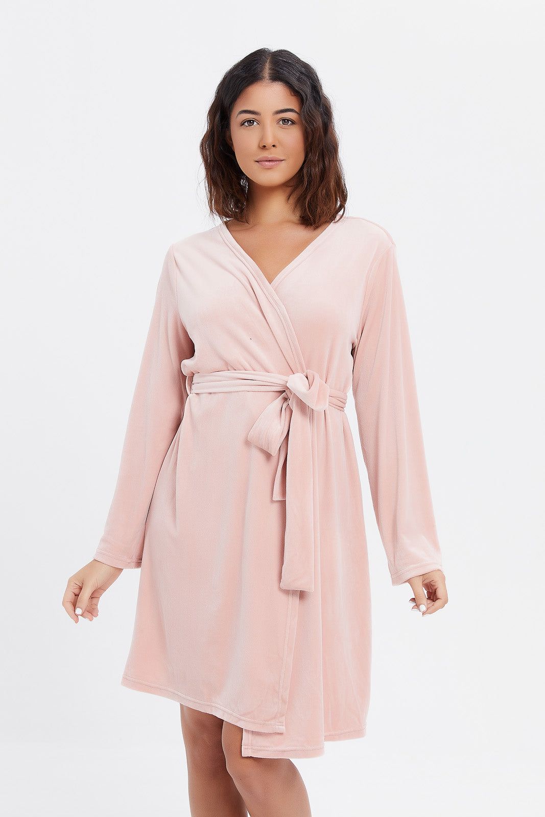 Women Pink Soft Robe sold by Redtag