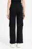 Women Black Straight Leg Pant With Utility Pockets sold by Redtag