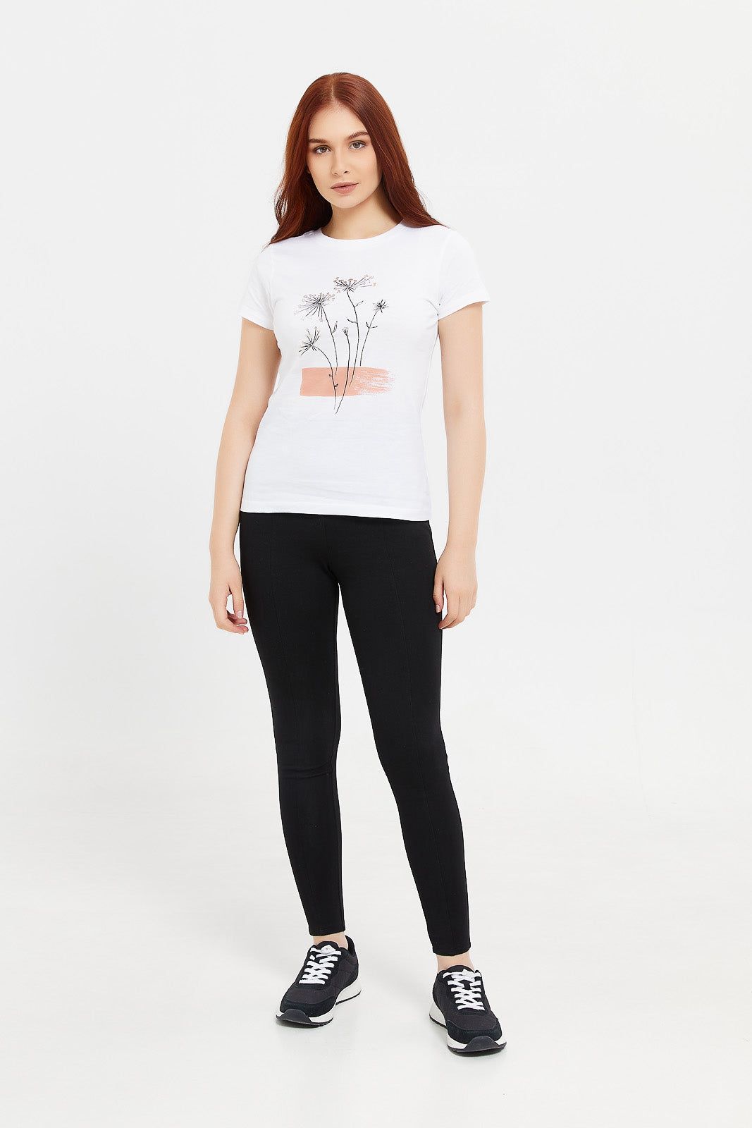 Women Black Ponte Legging With Buttons sold by Redtag product image thumbnail 2