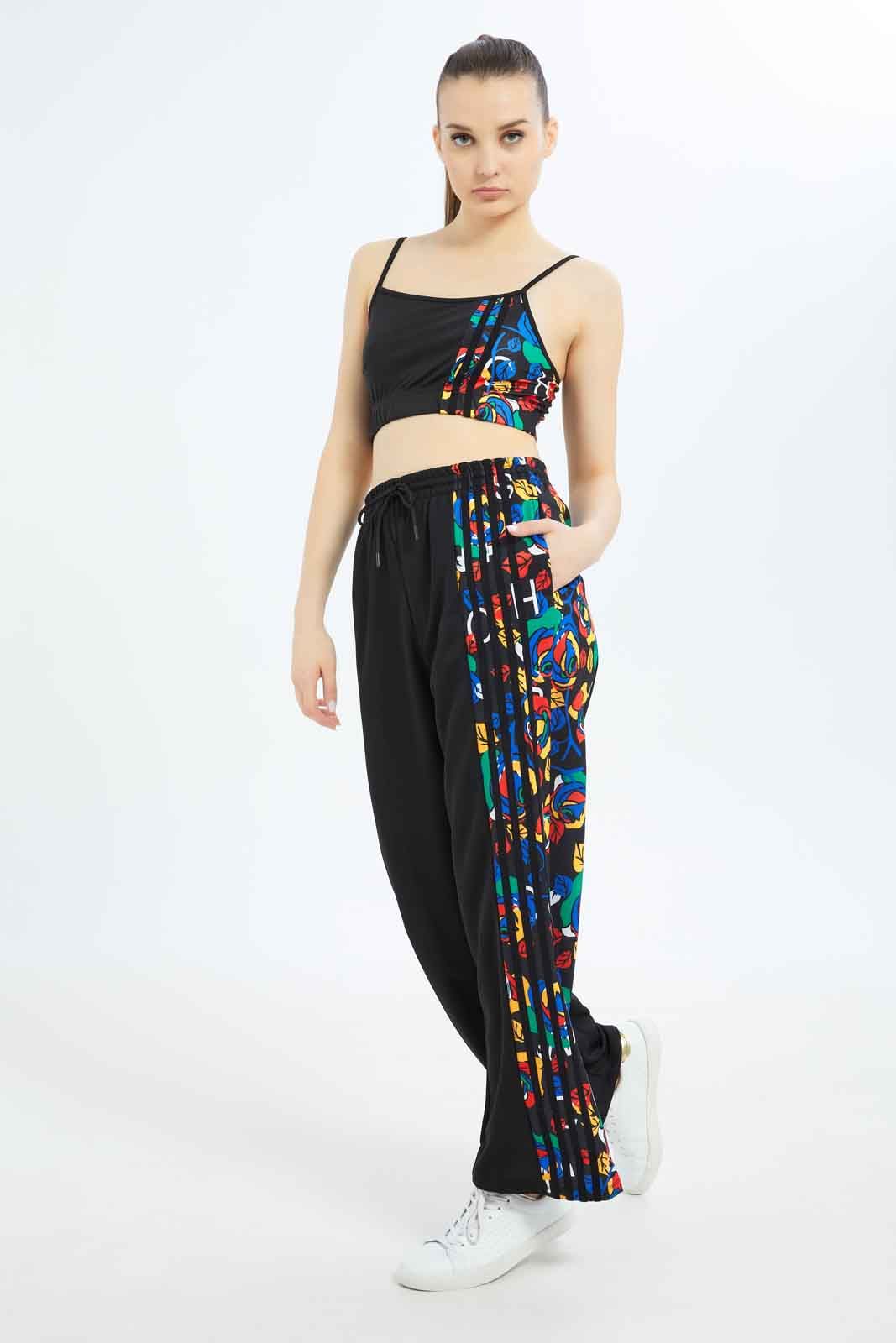 Women Black Wide Leg Track Pant sold by Redtag product image thumbnail 2