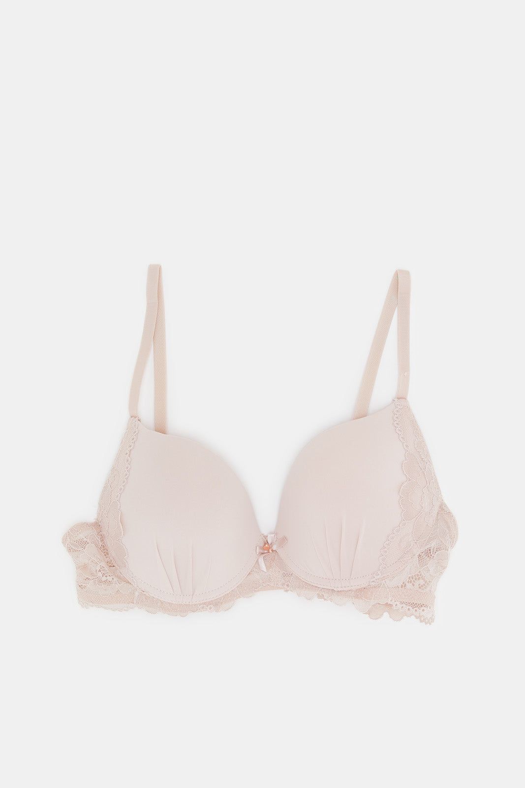 Women Beige And White Push-Up Bra Set (Pack Of 2) sold by Redtag