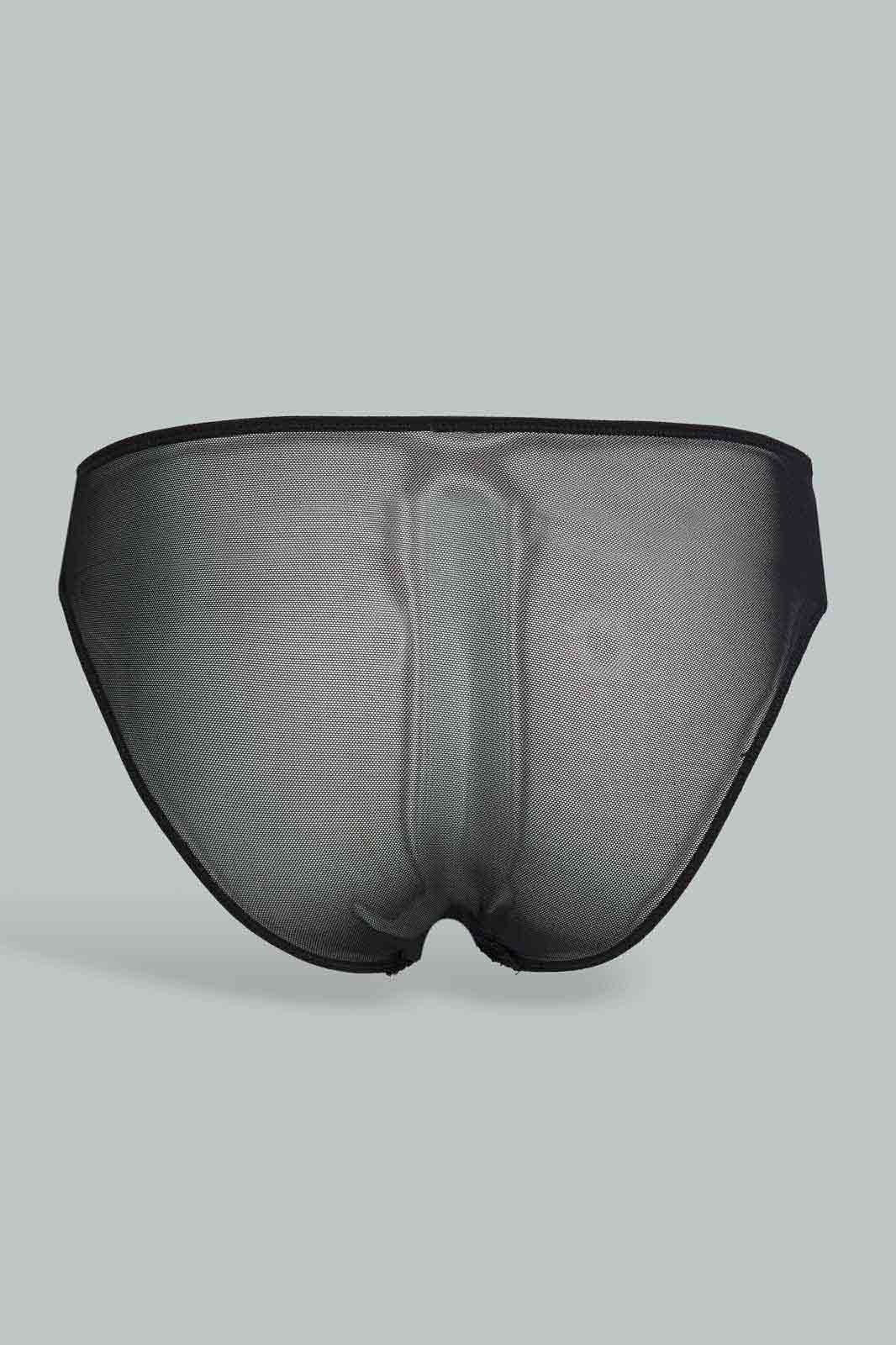 Women Black Lace Bikini Brief sold by Redtag product image thumbnail 4