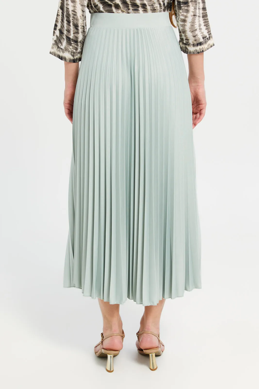 Women Mint Wrap Pleated Skirt sold by Redtag product image thumbnail 3