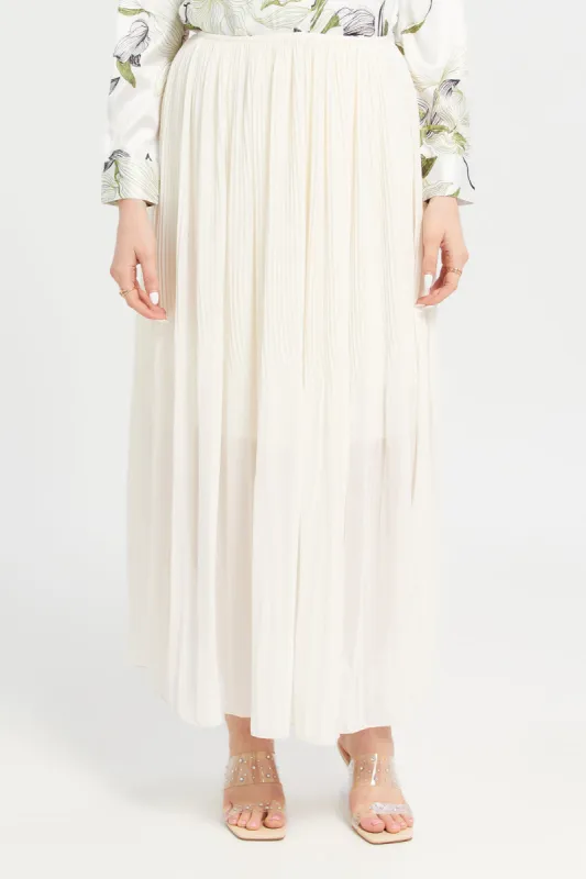 Plisse Maxi Skirt sold by Redtag