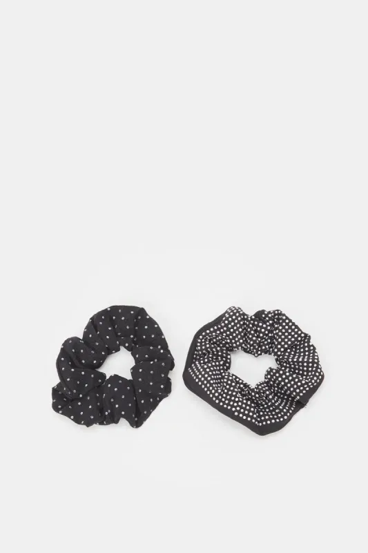 Women Black Scrunchy Set (2 Piece) sold by Redtag