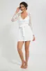 White Lace Robe And Chemise Set (2 Piece) sold by Redtag