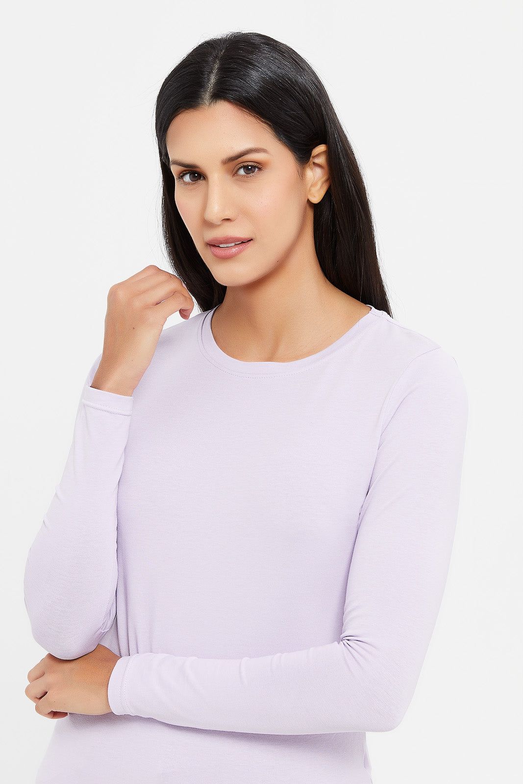 Women Lilac Long Sleeve T-Shirt sold by Redtag product image thumbnail 4