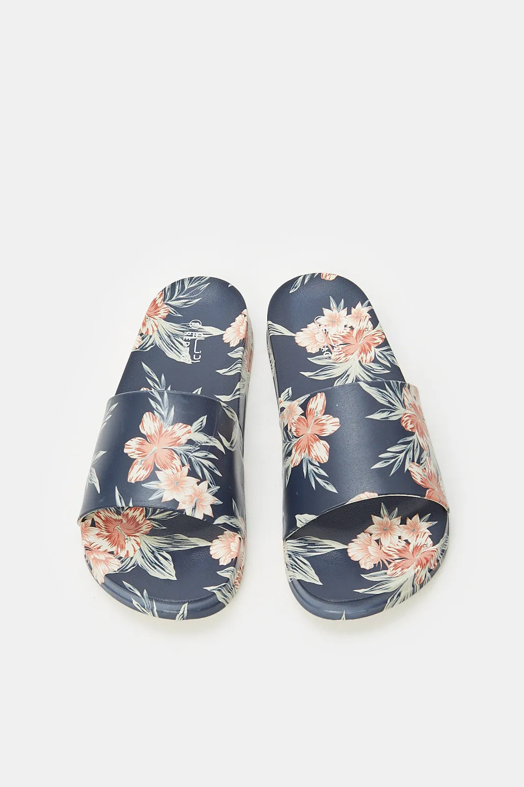 Women Navy Printed Floral Slide sold by Redtag product image thumbnail 2