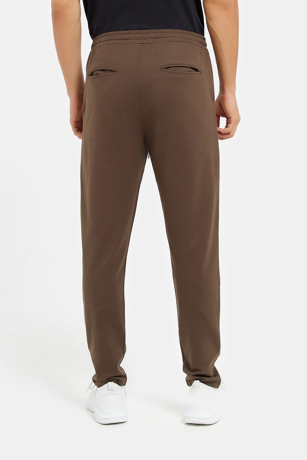 Men Brown Jogger Fit Trousers sold by Redtag product image thumbnail 3