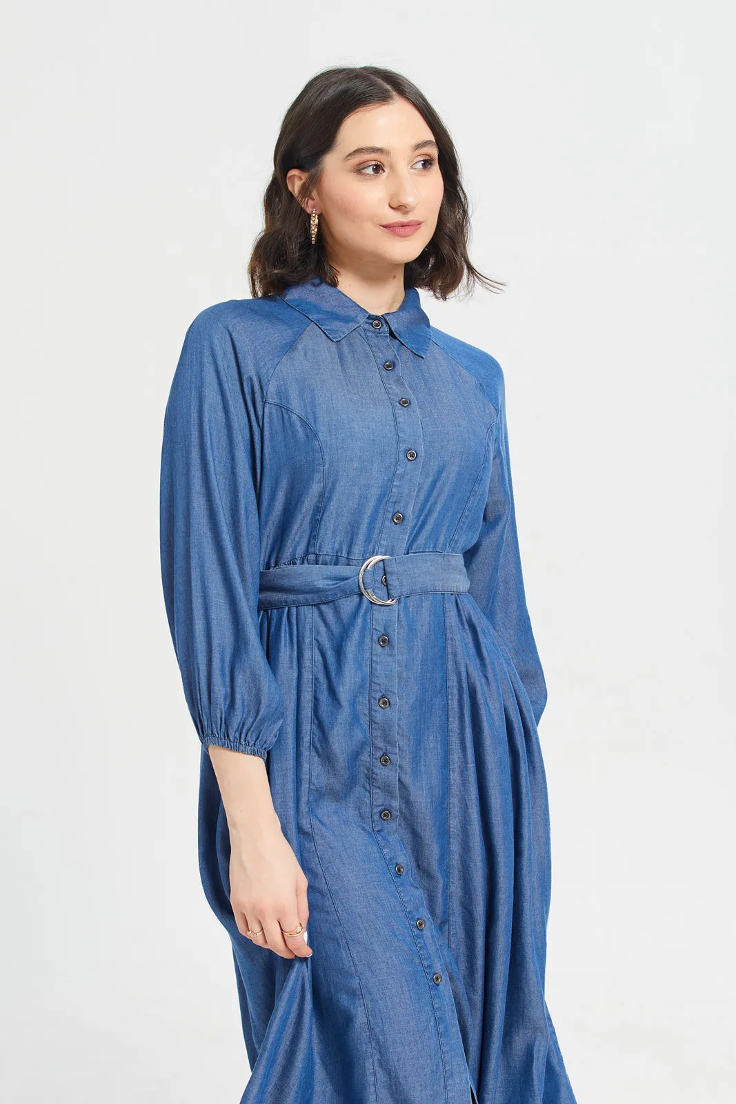 Tencel Dress With Tie sold by Redtag product image thumbnail 2