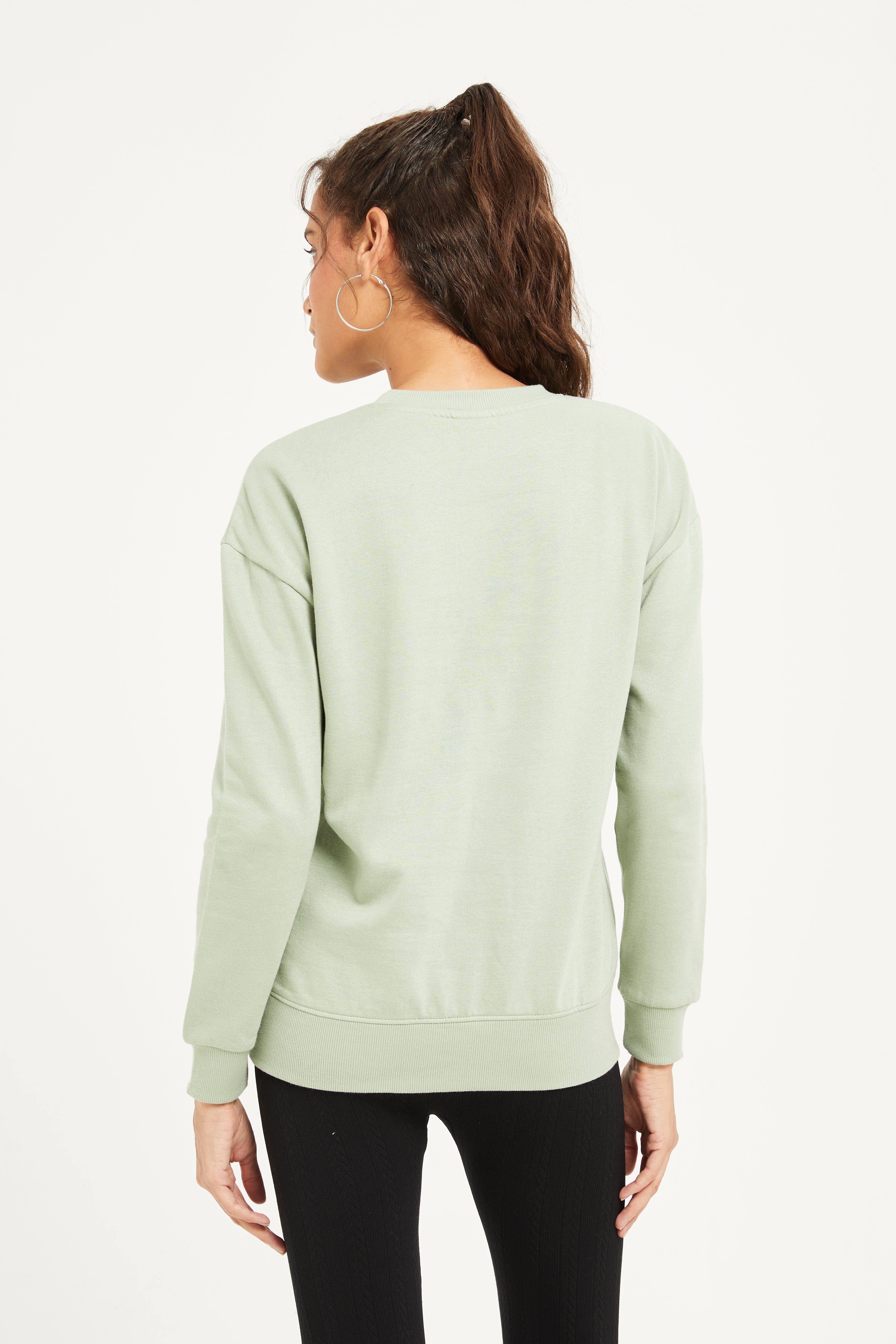 Women Mint Minnie Mouse Printed Sweatshirt sold by Redtag product image thumbnail 3