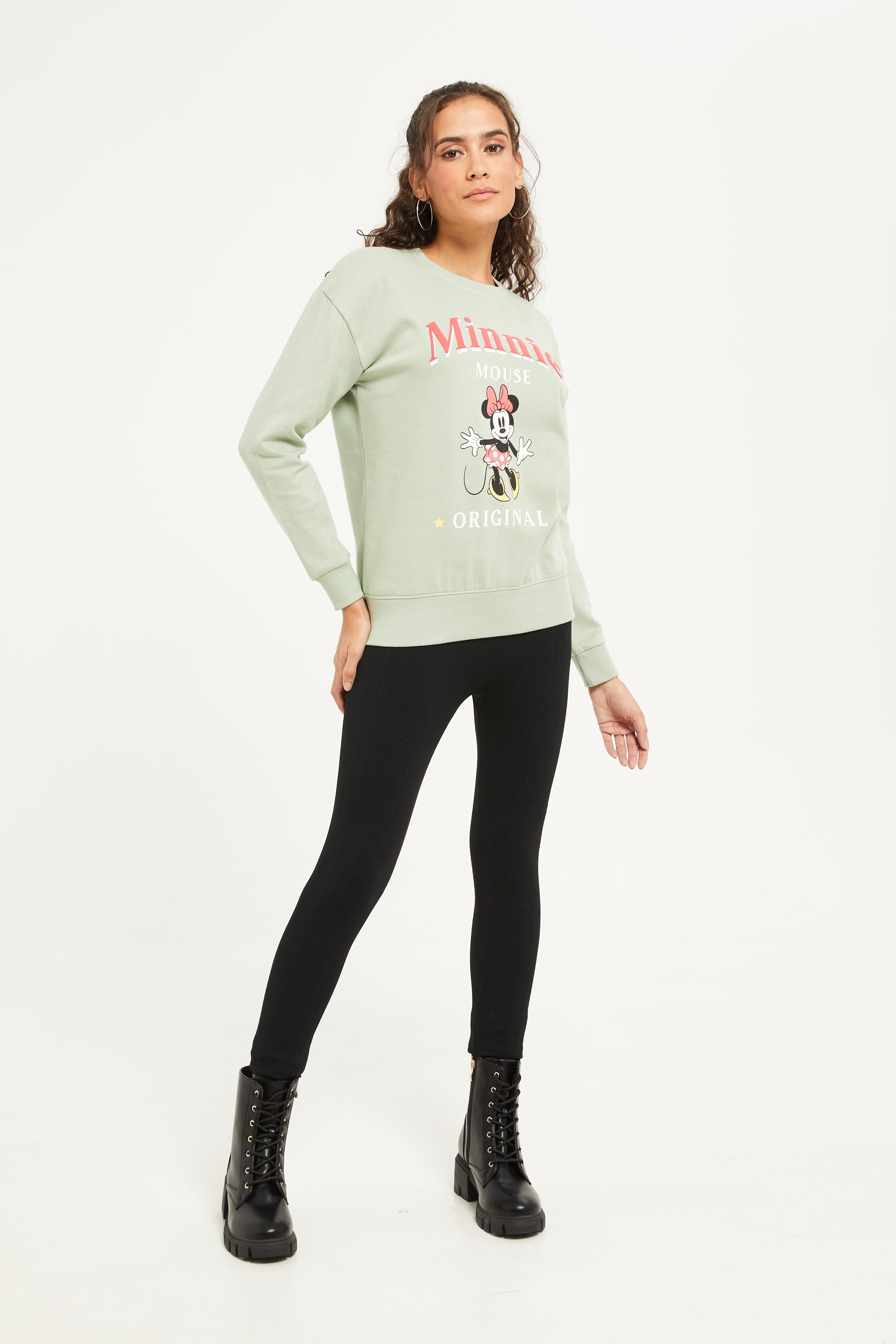 Women Mint Minnie Mouse Printed Sweatshirt sold by Redtag product image thumbnail 2