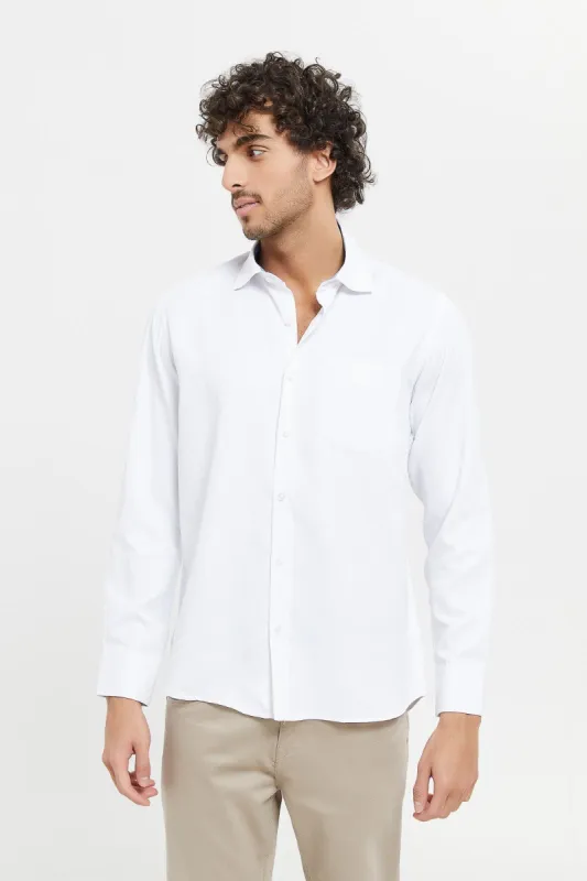 Men White Formal Shirt sold by Redtag