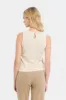 Women Cream Crochet Front Lined Jersey Top sold by Redtag