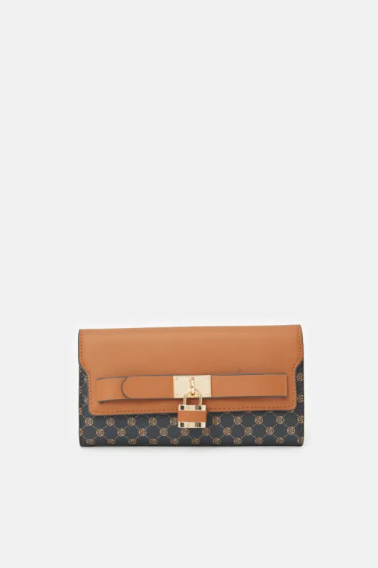 Women Assorted Printed Wallet With Small Lock sold by Redtag