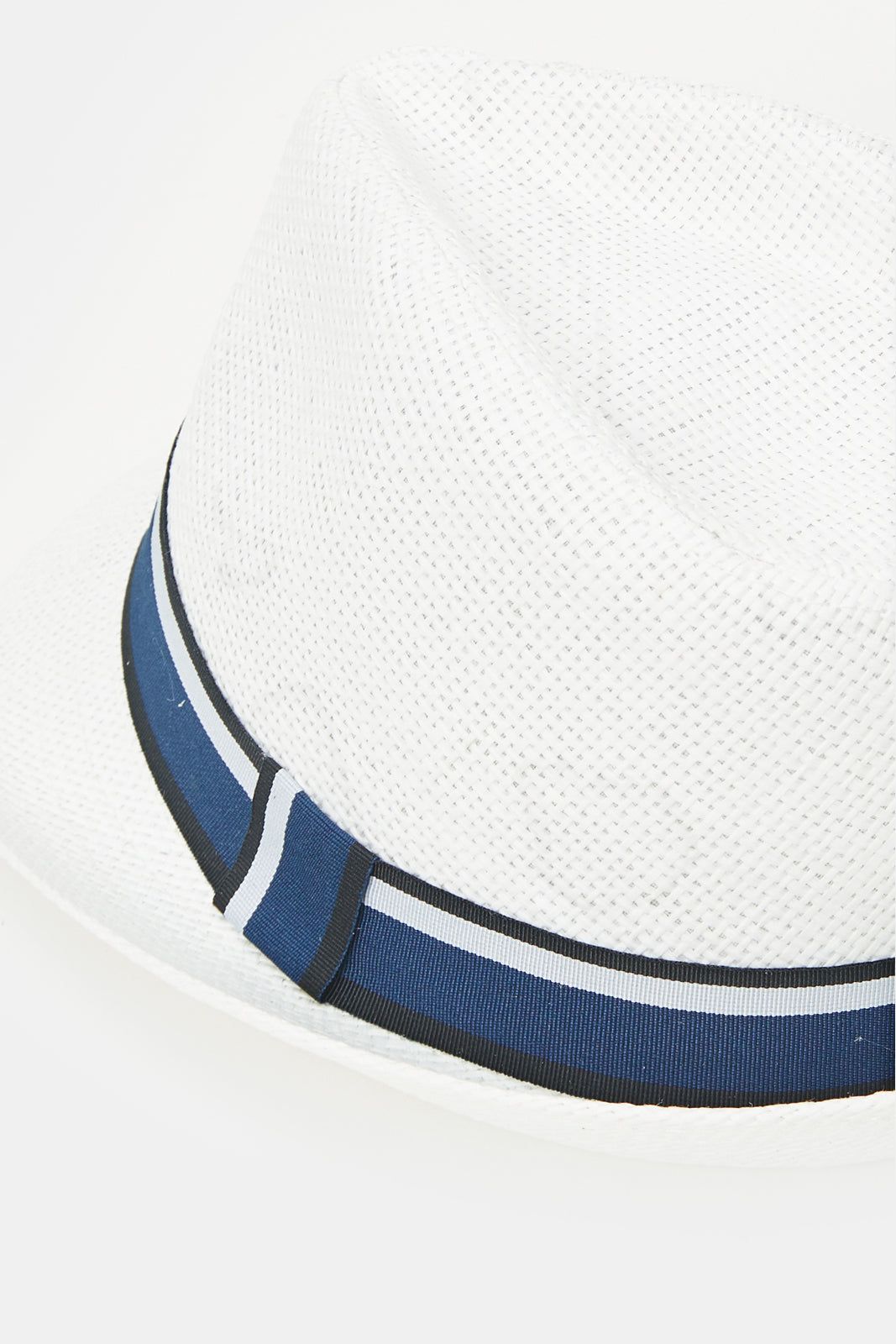 Men White Fedora Hat With Band sold by Redtag product image thumbnail 4