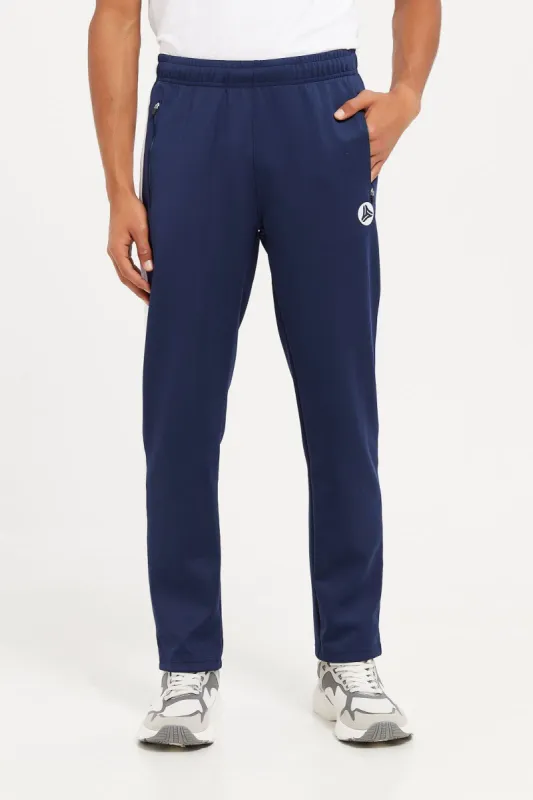 Men Navy Active Pants sold by Redtag