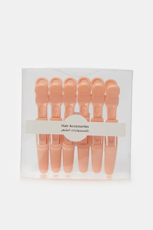 Women Pink Hair Clip Set (6 Piece) sold by Redtag