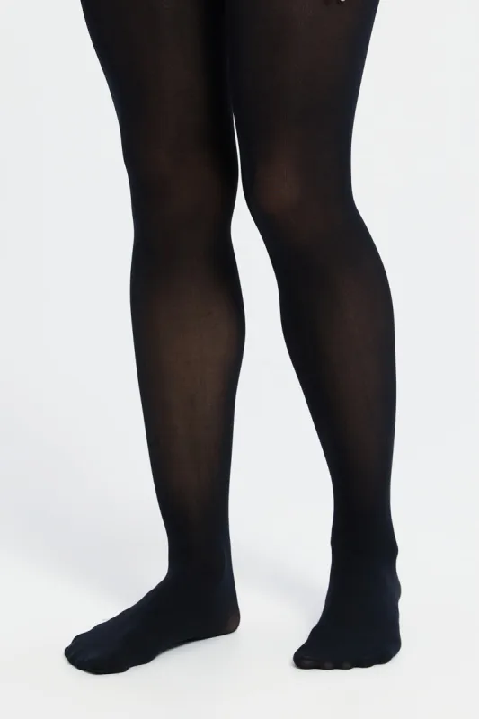 Women Black And Beige Basic Tights Set (Pack Of 2) sold by Redtag
