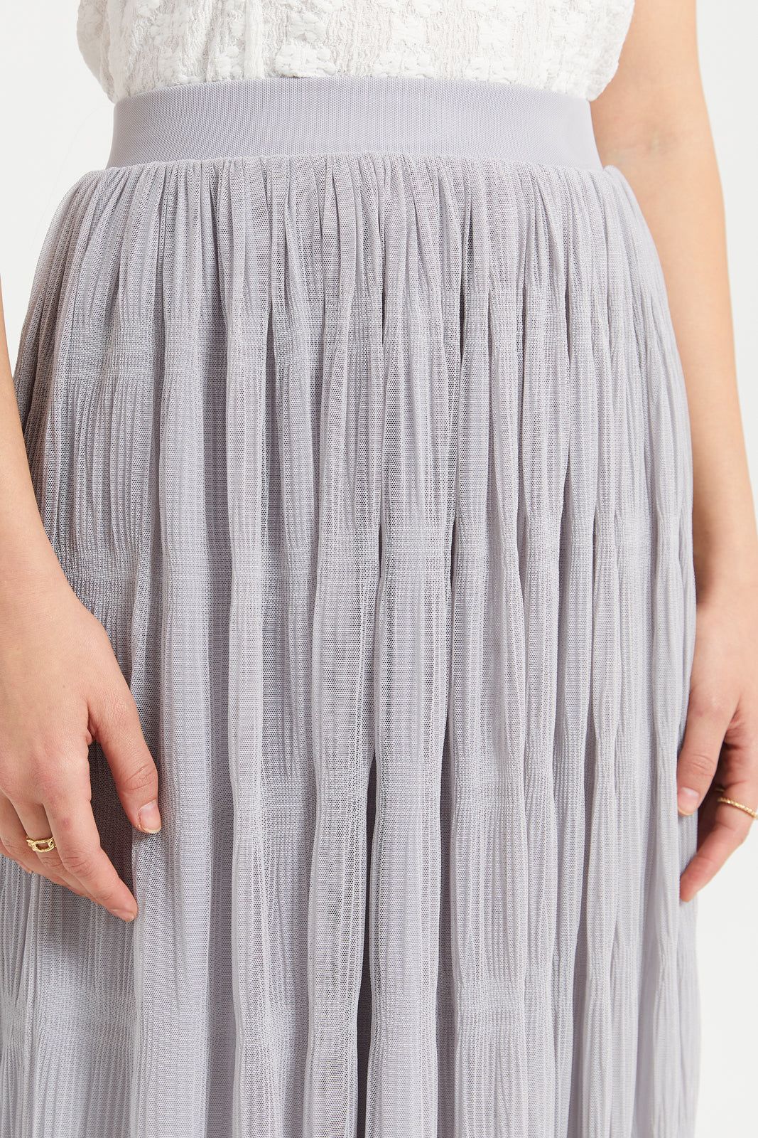 Women Grey Pleated Skirt sold by Redtag product image thumbnail 4